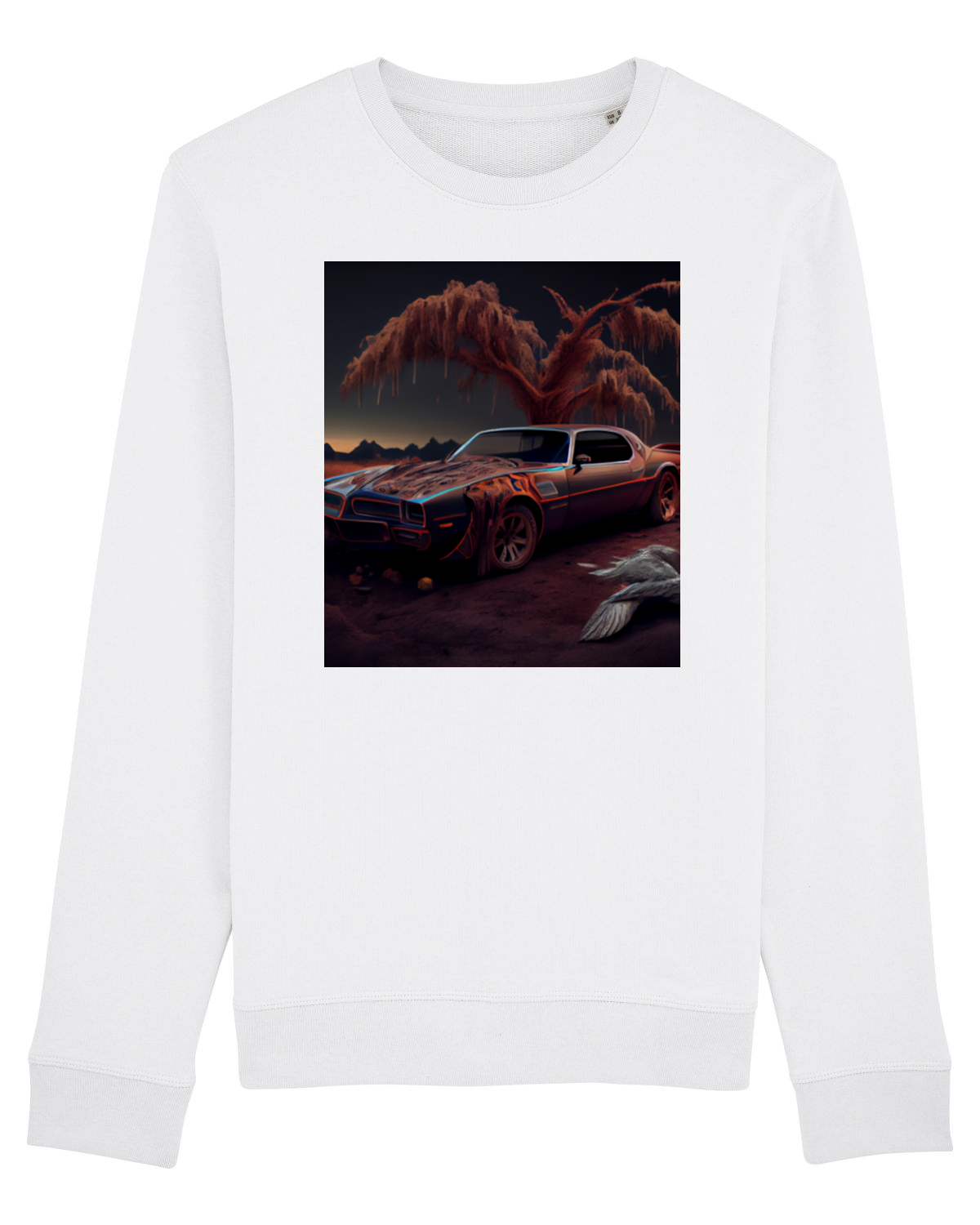Bluză mânecă lungă Unisex Rise White