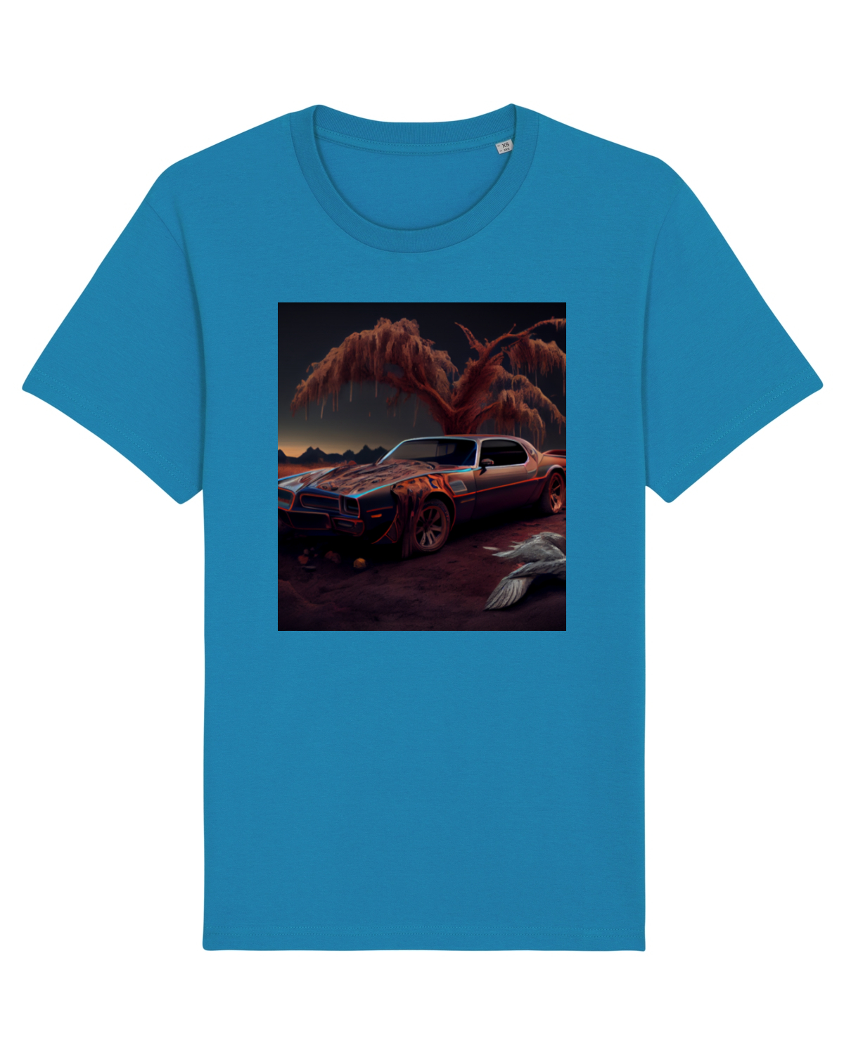 Tricou mânecă scurtă Unisex Rocker Azur