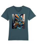 DIGITAL ART 59 Tricou mânecă scurtă guler V Bărbat Presenter