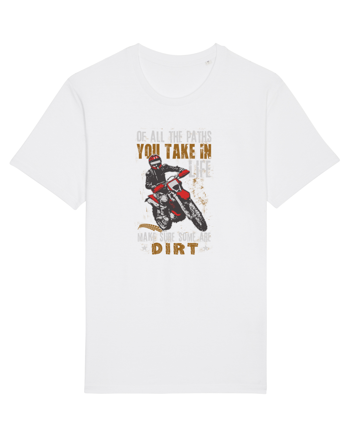 Tricou mânecă scurtă Unisex Rocker White