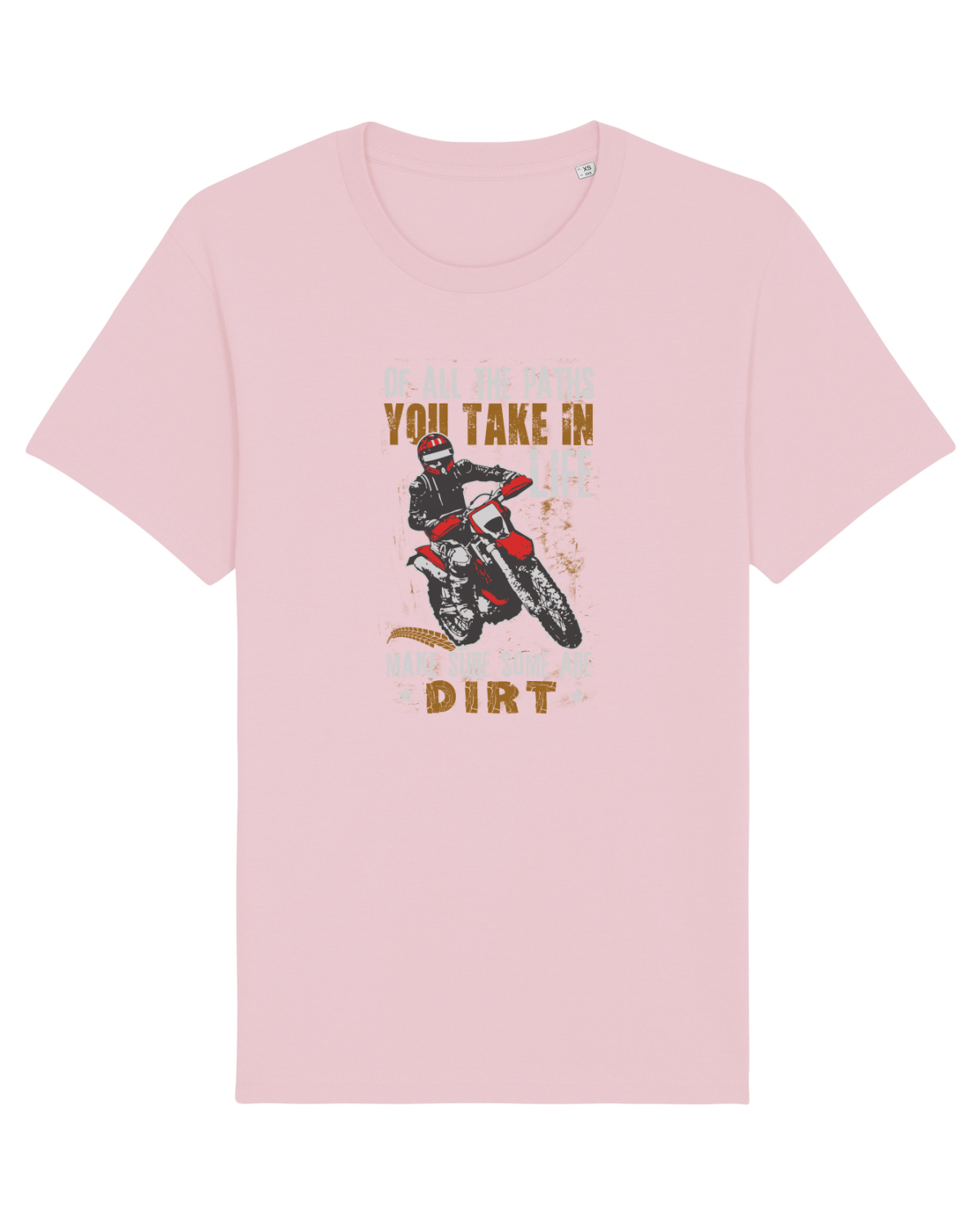 Tricou mânecă scurtă Unisex Rocker Cotton Pink