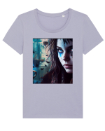 DIGITAL ART 60 Tricou mânecă scurtă guler larg fitted Damă Expresser