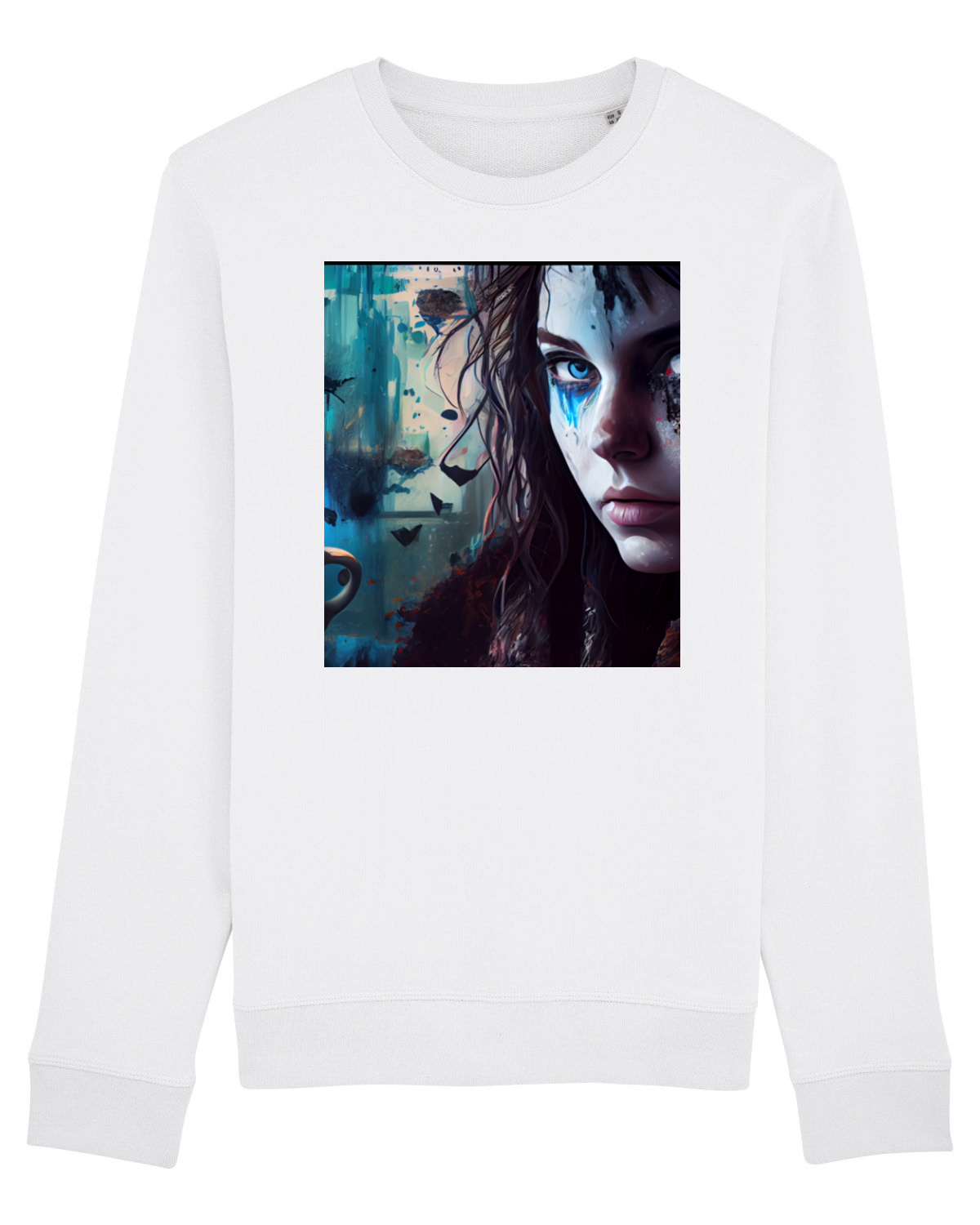 Bluză mânecă lungă Unisex Rise White