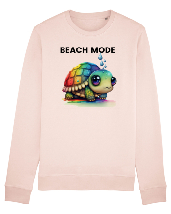 Broasca testoasa pictata in acuarela cu mesajul  Beach Mode Candy Pink