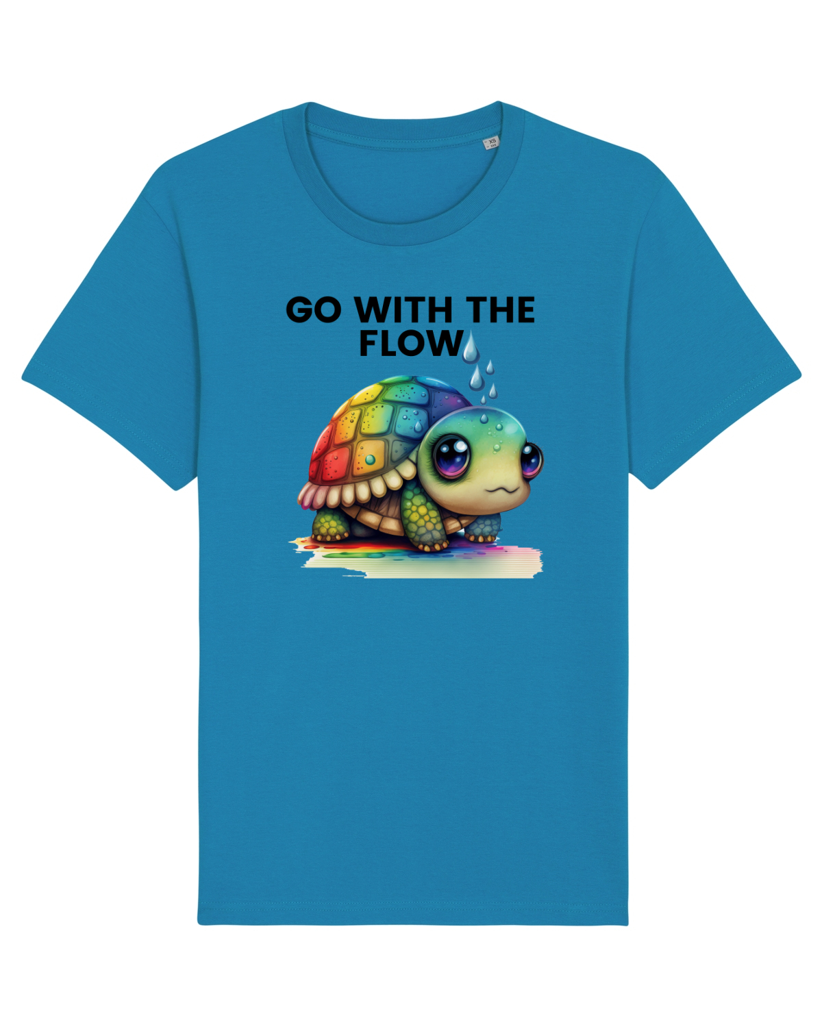 Tricou mânecă scurtă Unisex Rocker Azur