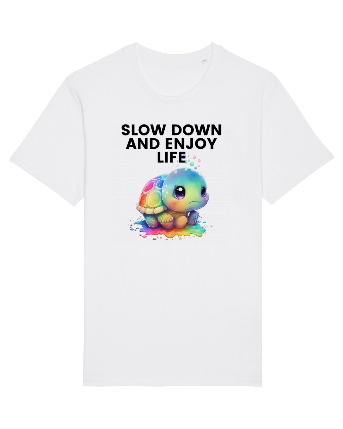 Tricou mânecă scurtă Unisex Rocker White