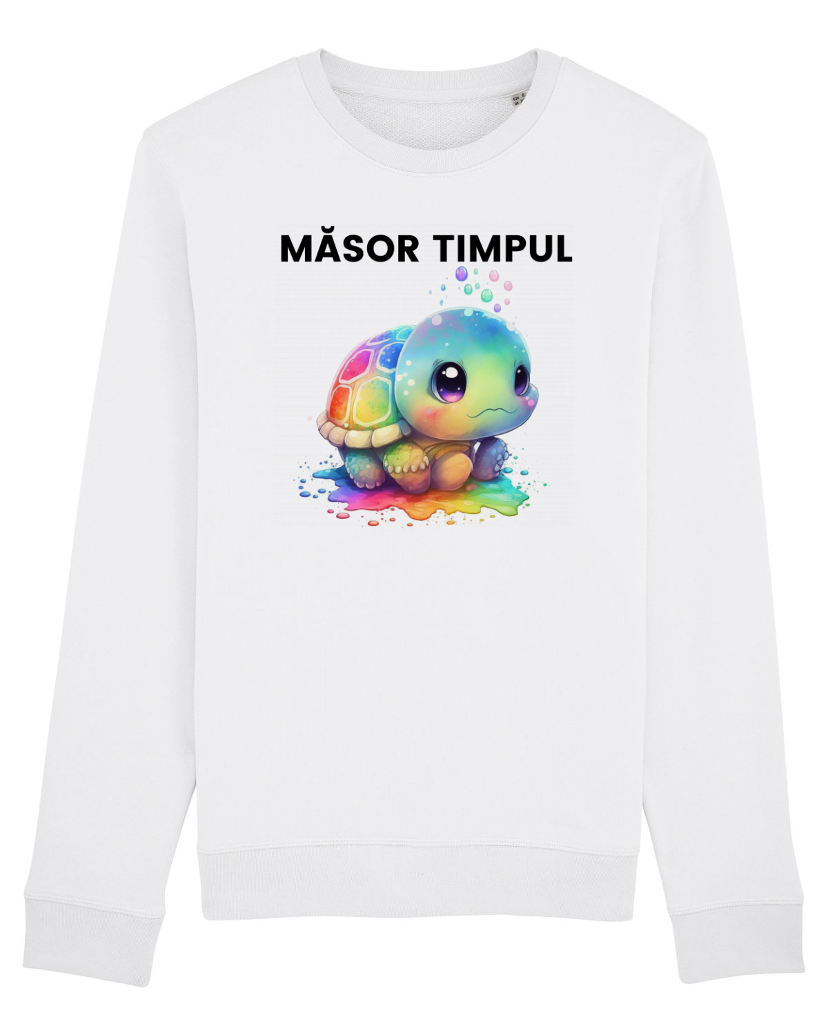 Bluză mânecă lungă Unisex Rise White