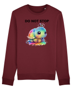 Broasca testoasa pictata in acuarela cu mesajul Do Not Stop Bluză mânecă lungă Unisex Rise