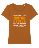 Motorcycles Tricou mânecă scurtă guler larg fitted Damă Expresser