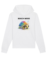 Broasca testoasa pictata in acuarela cu mesajul  Beach Mode Hanorac Unisex Drummer