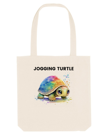Broasca testoasa pictata in acuarela cu mesajul Jogging Turtle Natural