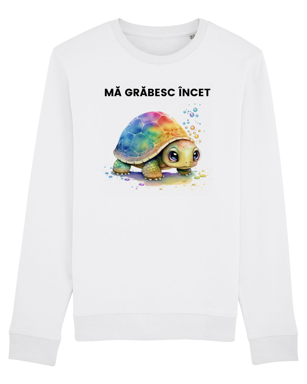 Bluză mânecă lungă Unisex Rise White