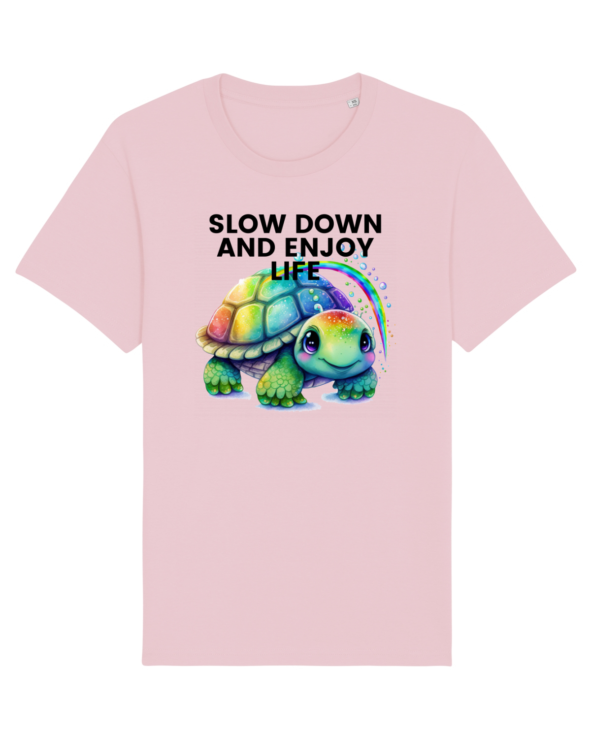Tricou mânecă scurtă Unisex Rocker Cotton Pink