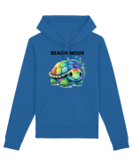 Broasca testoasa pictata in acuarela cu mesajul  Beach Mode Hanorac Unisex Drummer
