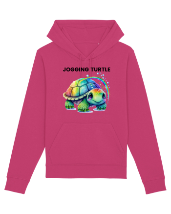 Broasca testoasa pictata in acuarela cu mesajul Jogging Turtle Raspberry