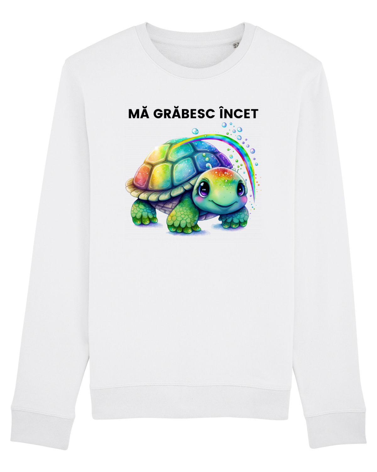 Bluză mânecă lungă Unisex Rise White