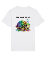 Broasca testoasa pictata in acuarela cu mesajul I'm not fast Tricou mânecă scurtă Unisex Rocker