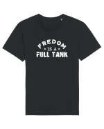 Freedom is a full tank. Tricou mânecă scurtă Unisex Rocker