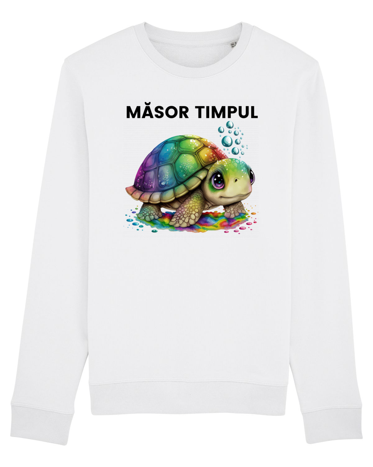 Bluză mânecă lungă Unisex Rise White
