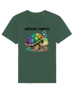 Broasca testoasa pictata in acuarela cu mesajul  Masor Timpul Tricou mânecă scurtă Unisex Rocker
