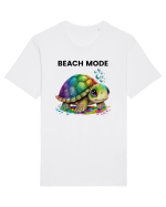 Broasca testoasa pictata in acuarela cu mesajul  Beach Mode Tricou mânecă scurtă Unisex Rocker