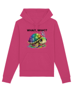 Broasca testoasa pictata in acuarela cu mesajul Wait, What? Hanorac Unisex Drummer