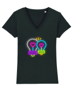Ne iubim genial Tricou mânecă scurtă guler V Damă Evoker