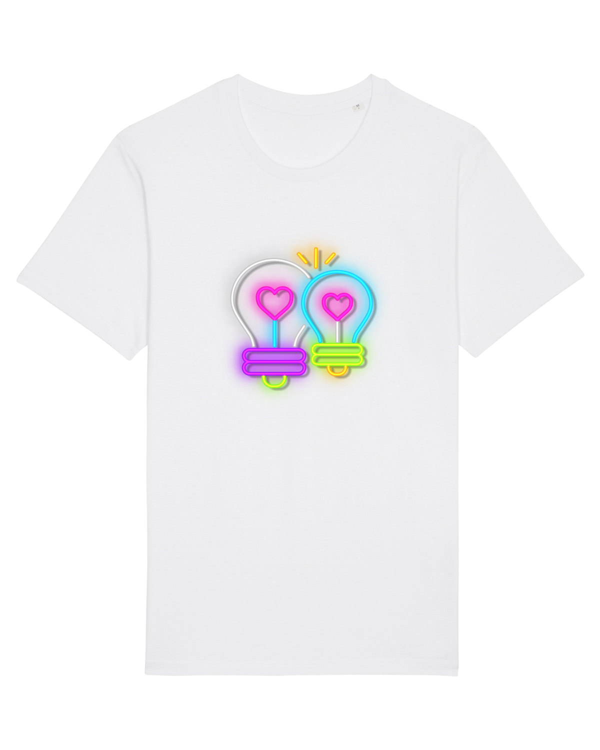 Tricou mânecă scurtă Unisex Rocker White