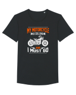 My Motorcycle is calling Tricou mânecă scurtă guler larg Bărbat Skater