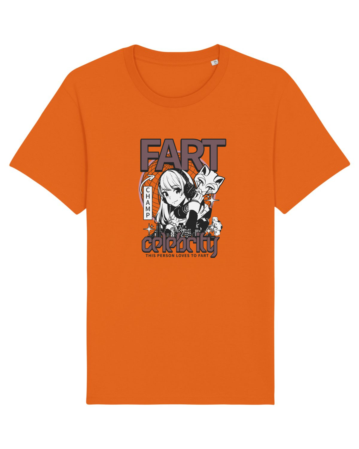 Tricou mânecă scurtă Unisex Rocker Bright Orange