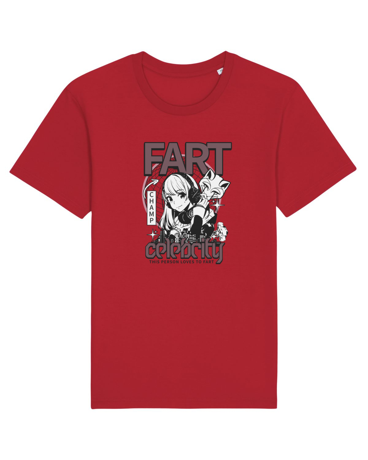 Tricou mânecă scurtă Unisex Rocker Red