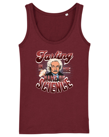 Einstein Farting In The Name Of Science Burgundy