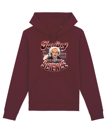 Einstein Farting In The Name Of Science Burgundy