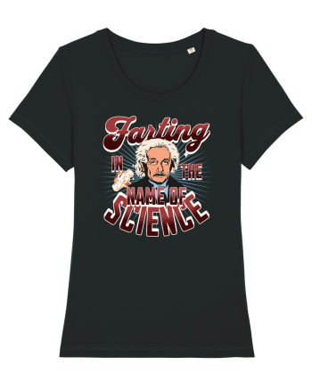 Einstein Farting In The Name Of Science Black
