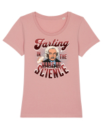 Einstein Farting In The Name Of Science Tricou mânecă scurtă guler larg fitted Damă Expresser