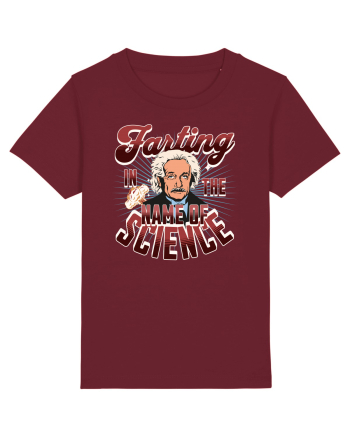 Einstein Farting In The Name Of Science Burgundy