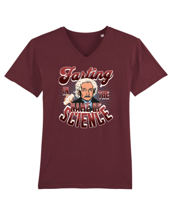Einstein Farting In The Name Of Science Burgundy