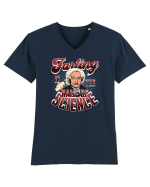 Einstein Farting In The Name Of Science Tricou mânecă scurtă guler V Bărbat Presenter
