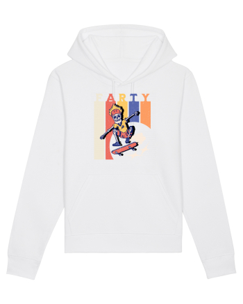 Farty - Skateboarding White