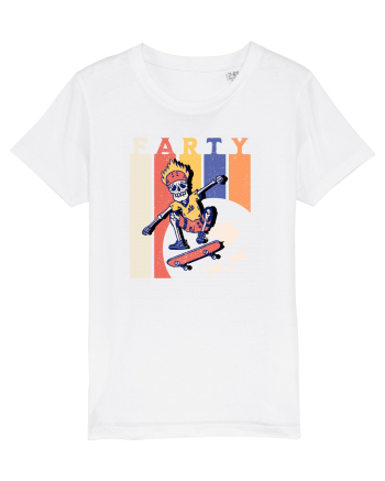 Farty - Skateboarding White