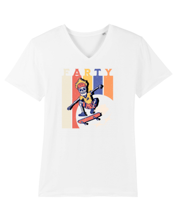 Farty - Skateboarding White