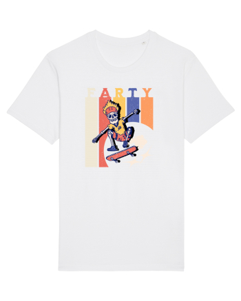 Farty - Skateboarding White