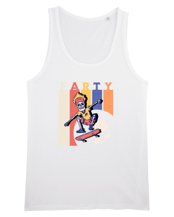 Farty - Skateboarding White