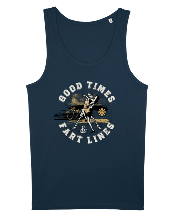 Good Times Fart Lines - Farting Couple Navy