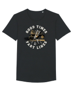 Good Times Fart Lines - Farting Couple Tricou mânecă scurtă guler larg Bărbat Skater