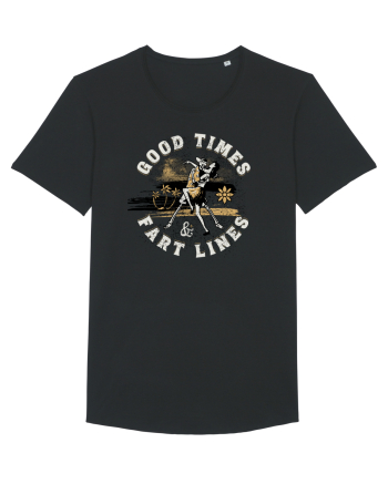Good Times Fart Lines - Farting Couple Black