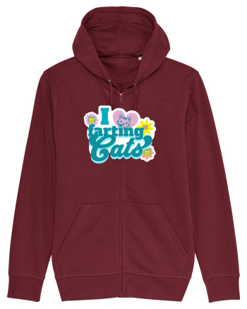 I Love Farting Cats Burgundy