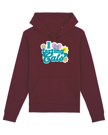 I Love Farting Cats Burgundy