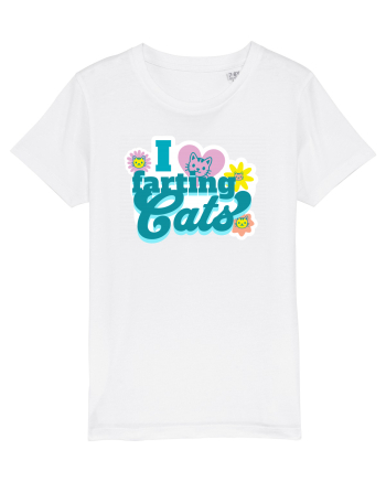I Love Farting Cats White