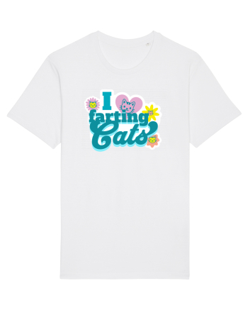 I Love Farting Cats White